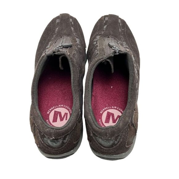 MERRELL AIR CUSHION Espresso Genuine Leather Loafers Casual Sneakers sz 7.5 - Picture 7 of 16